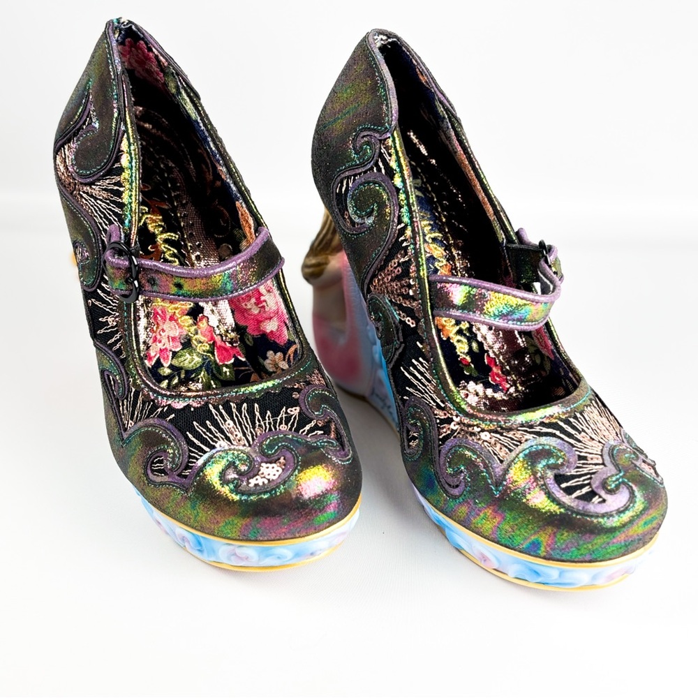 Irregular Choice Aquata Mermaid Heels | Sculpted Heel | Size 39 (US 8) - Picture 8 of 9